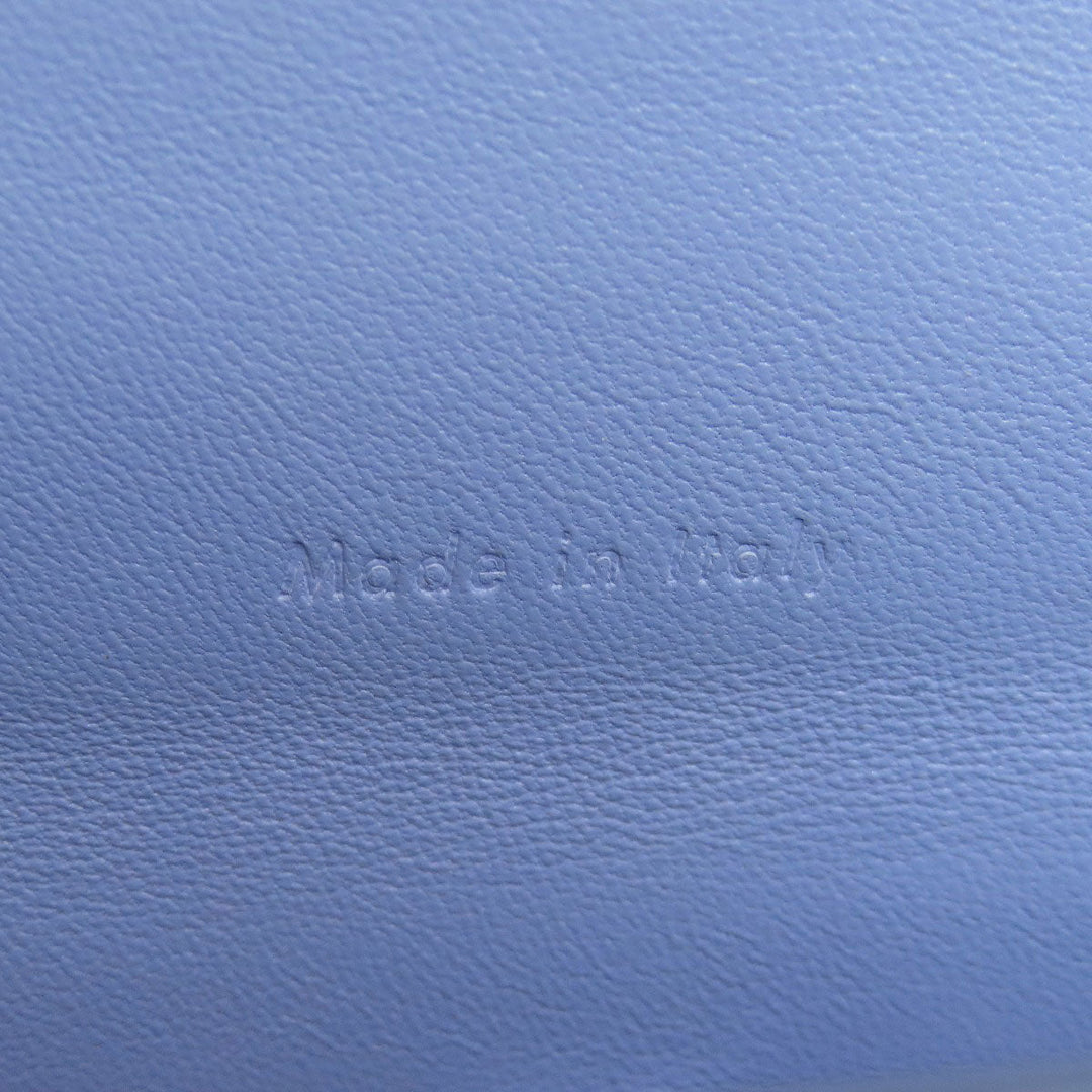 CELINE Shoulder Bag Calfskin Light blue logo