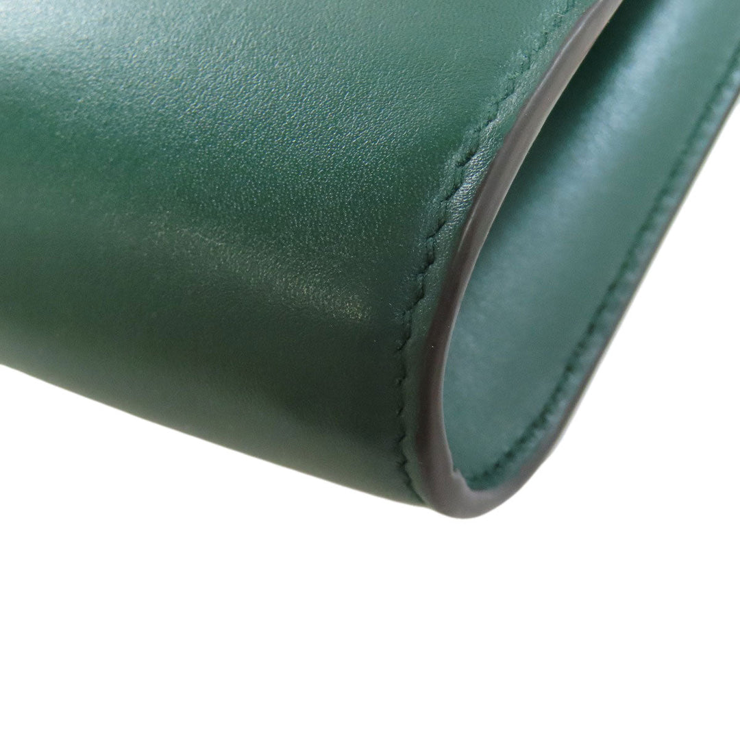 GUCCI Handbag 572375 Calfskin green Zumi ChainShoulder Women Used Authentic