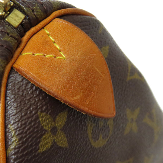LOUIS VUITTON Boston Duffel bag M41528 Monogram canvas Brown Speedy 25 Women Used Authentic
