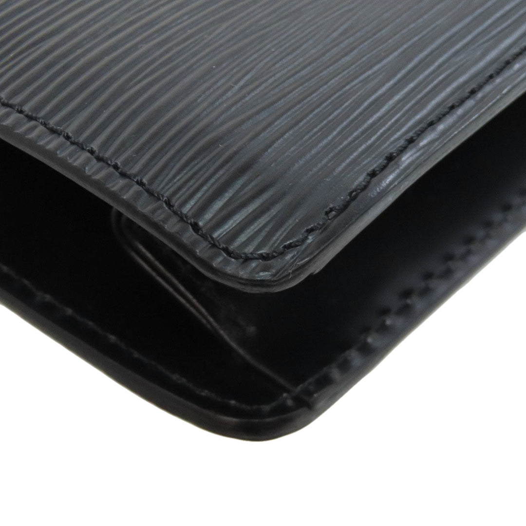 LOUIS VUITTON business bag M52612 Epi black Serie Dragonne mens Used Authentic
