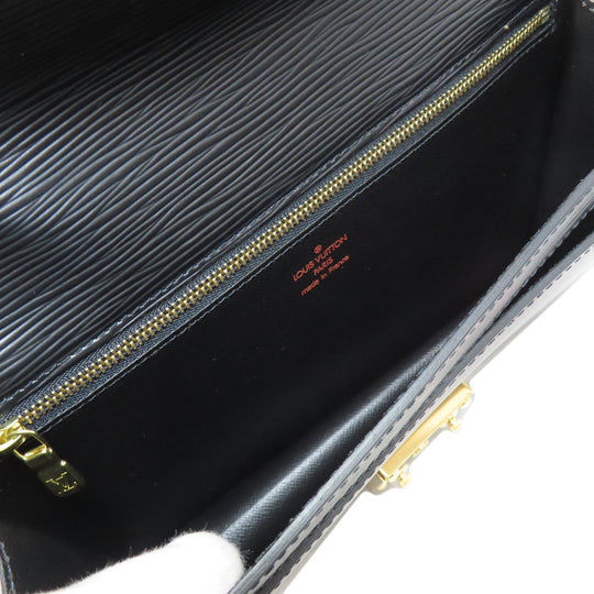 LOUIS VUITTON business bag M52612 Epi black Serie Dragonne mens Used Authentic