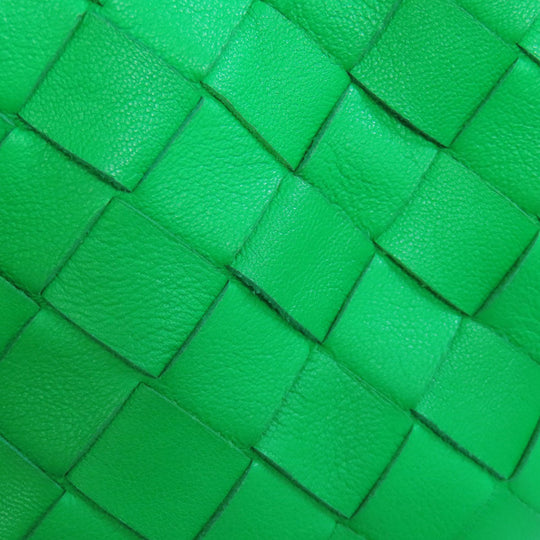 BOTTEGAVENETA Handbag Calfskin green Jodie INTRECCIATO Women Used Authentic