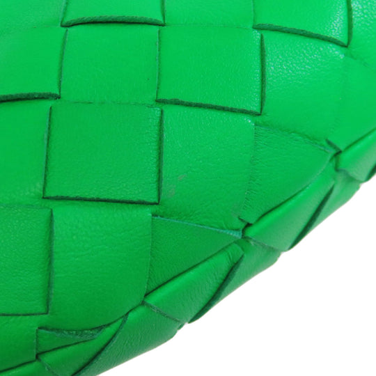 BOTTEGAVENETA Handbag Calfskin green Jodie INTRECCIATO Women Used Authentic