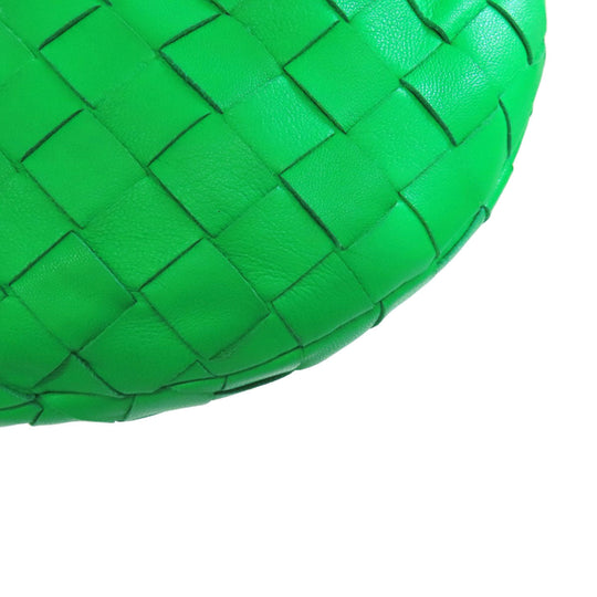 BOTTEGAVENETA Handbag Calfskin green Jodie INTRECCIATO Women Used Authentic