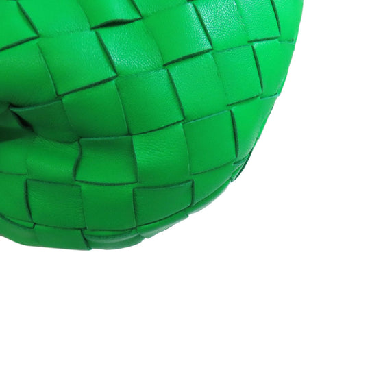 BOTTEGAVENETA Handbag Calfskin green Jodie INTRECCIATO Women Used Authentic