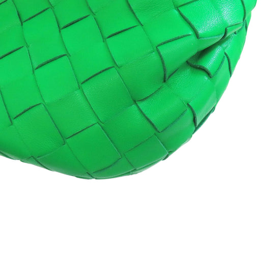 BOTTEGAVENETA Handbag Calfskin green Jodie INTRECCIATO Women Used Authentic