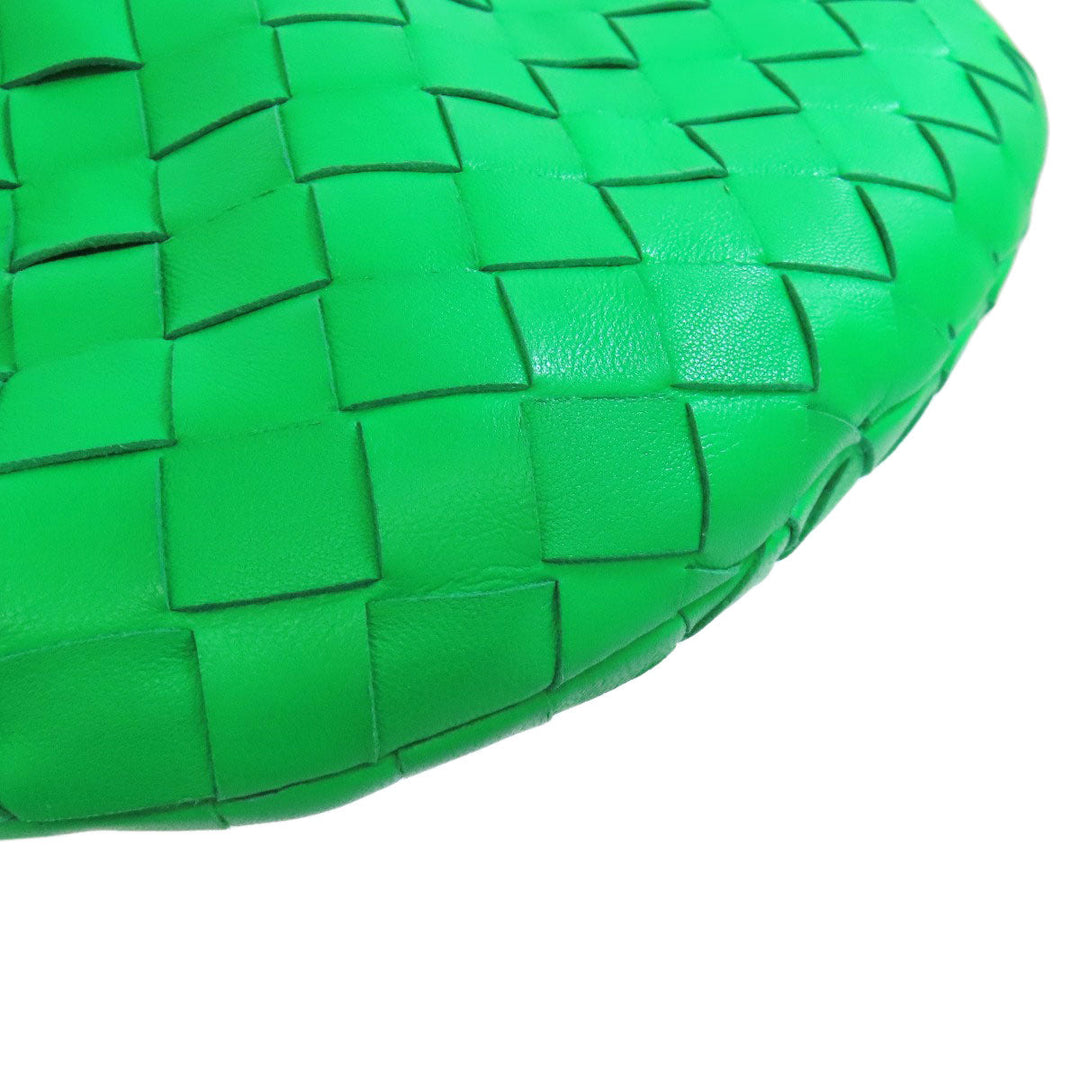 BOTTEGAVENETA Handbag Calfskin green Jodie INTRECCIATO Women Used Authentic