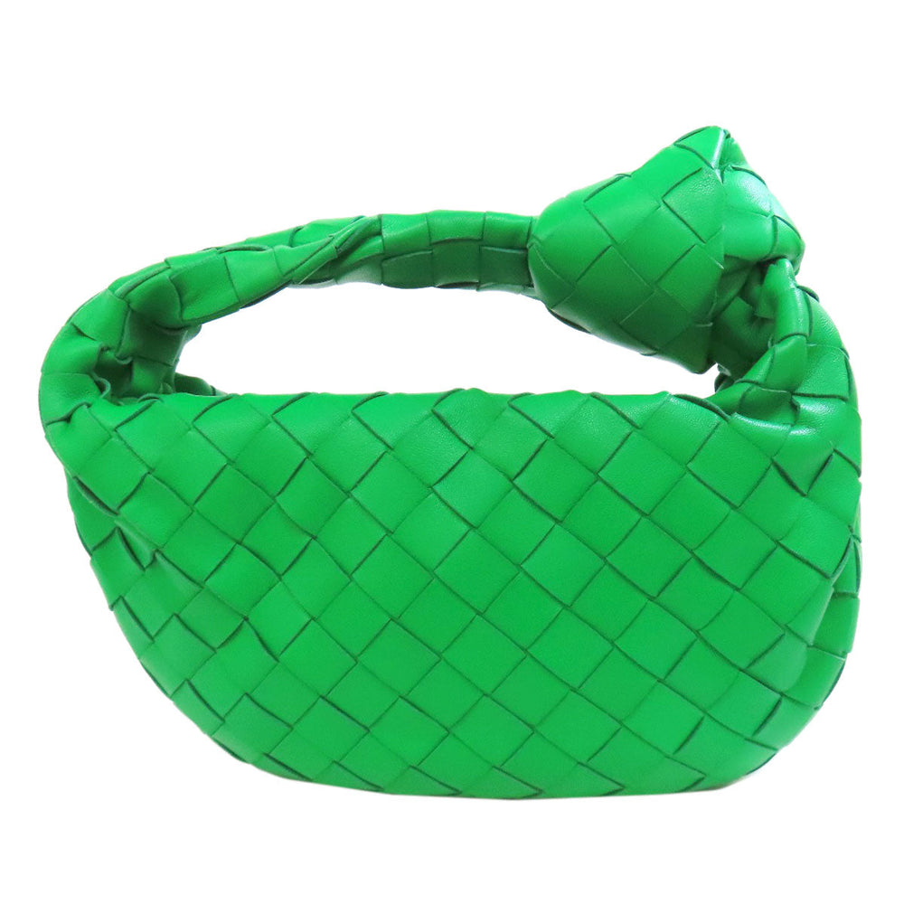 BOTTEGAVENETA Handbag Calfskin green Jodie INTRECCIATO Women Used Authentic