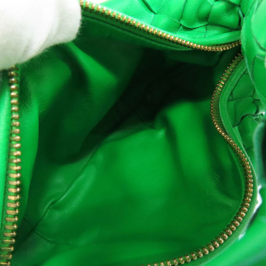 BOTTEGAVENETA Handbag Calfskin green Jodie INTRECCIATO Women Used Authentic