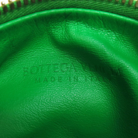 BOTTEGAVENETA Handbag Calfskin green Jodie INTRECCIATO Women Used Authentic