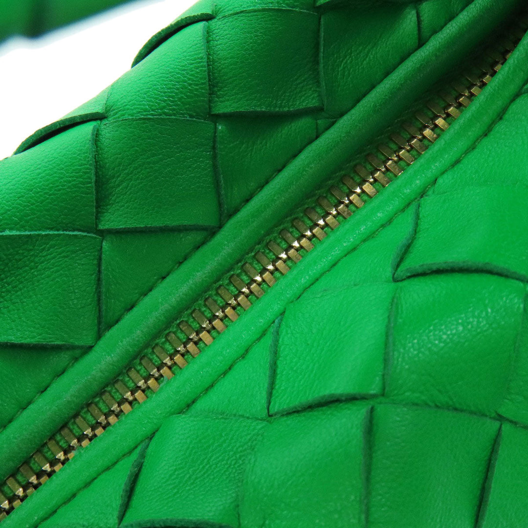 BOTTEGAVENETA Handbag Calfskin green Jodie INTRECCIATO Women Used Authentic