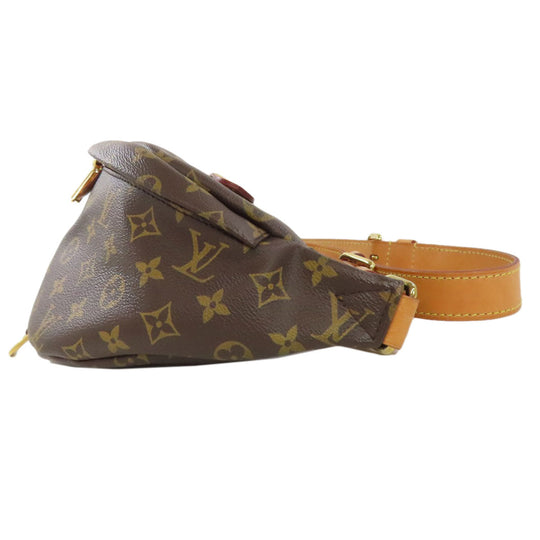 LOUIS VUITTON Sling bag M43644 Monogram canvas Brown Bum bag Women Used Authentic