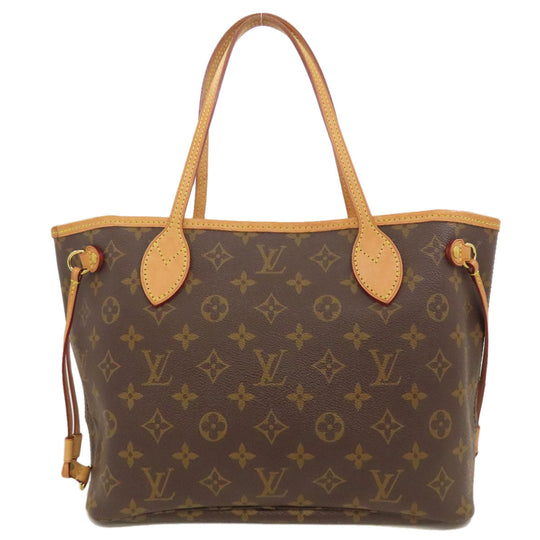 LOUIS VUITTON Tote Bag M41245 Monogram canvas Brown Never full PM Women Used Authentic