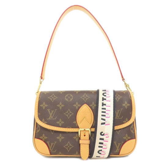 LOUIS VUITTON Handbag M45985 Monogram canvas Brown Diane NM PM Women Used Authentic