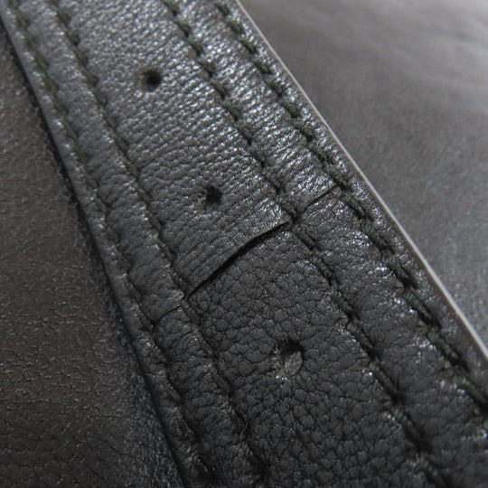 BOTTEGAVENETA Shoulder Bag leather black Simple design Women Used Authentic