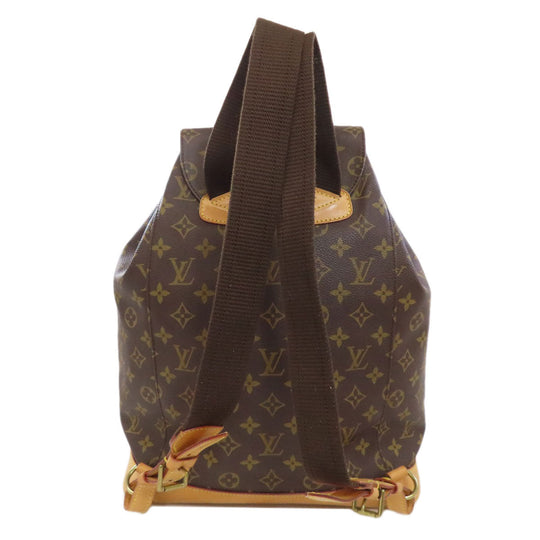 LOUIS VUITTON Backpack M51135 Monogram canvas Brown MontsourisGM