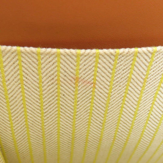 LOEWE Tote Bag Canvas, Calfskin yellow Cushion tote small Women Used Authentic