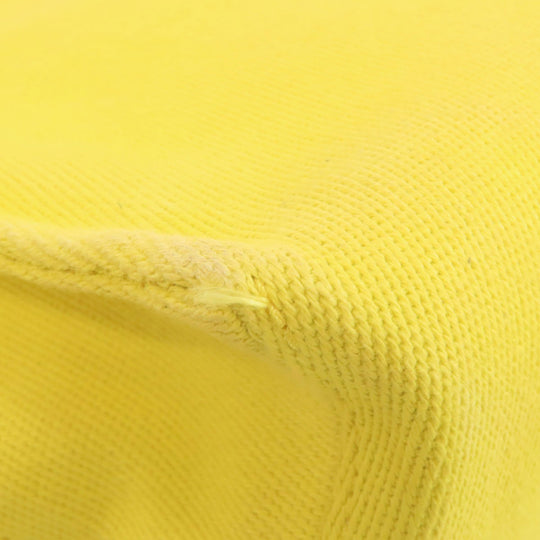 LOEWE Tote Bag Canvas, Calfskin yellow Cushion tote small Women Used Authentic