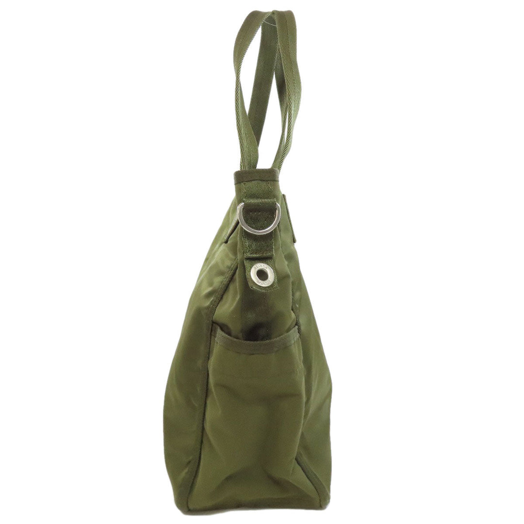 PORTER Tote Bag Nylon green 2WAY Women Used Authentic