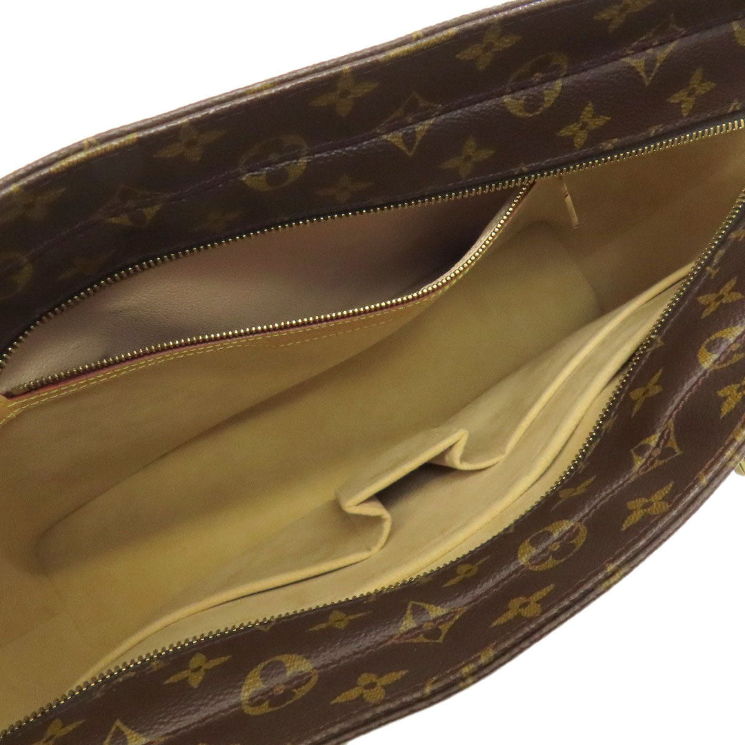 LOUIS VUITTON Tote Bag M51155 Monogram canvas Brown Luco Women Used Authentic