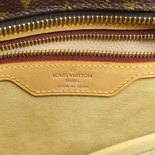 LOUIS VUITTON Tote Bag M51155 Monogram canvas Brown Luco Women Used Authentic