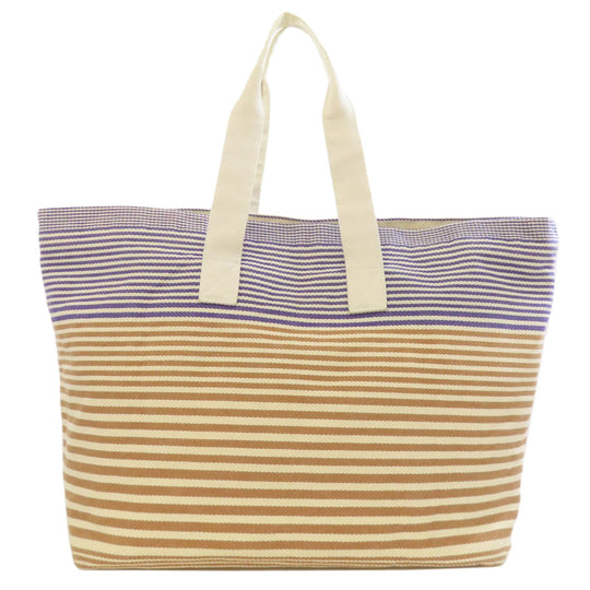 HERMES Tote Bag canvas beige Cabas de Plage New Cabayadre Women Used Authentic