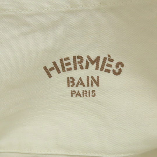 HERMES Tote Bag canvas beige Cabas de Plage New Cabayadre Women Used Authentic