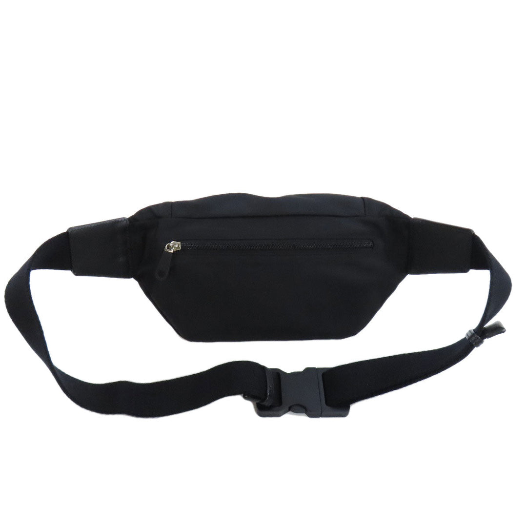 BURBERRY Sling bag Nylon black logo Women Used Authentic