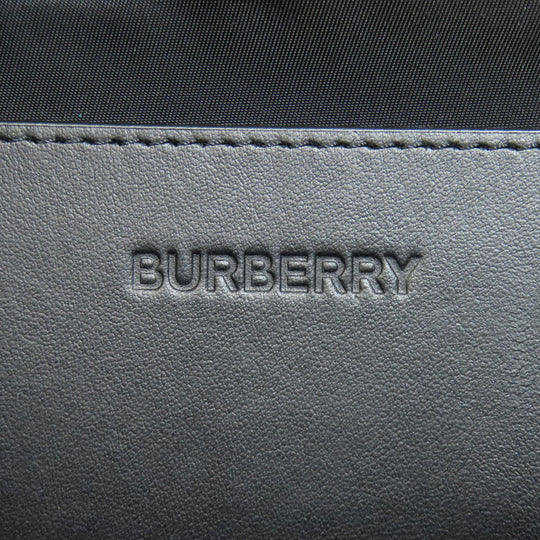 BURBERRY Sling bag Nylon black logo Women Used Authentic