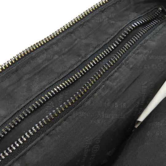 Maison Margiela Sling bag canvas black logo Women Used Authentic