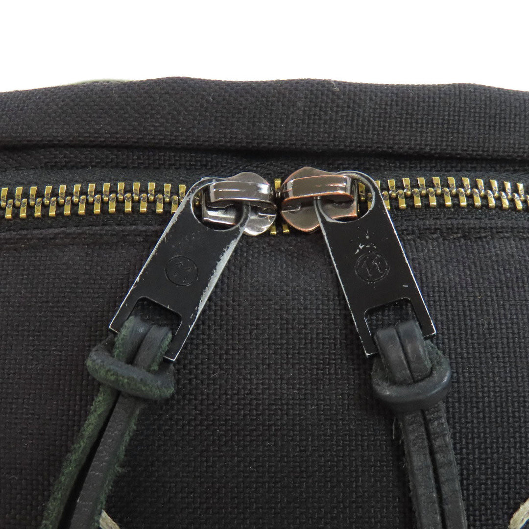 Maison Margiela Sling bag canvas black logo Women Used Authentic