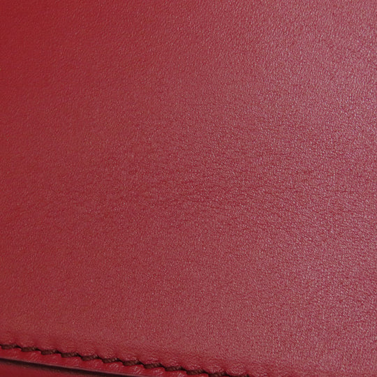 TOD�fS Handbag leather Red Double T 2WAY Women Used Authentic