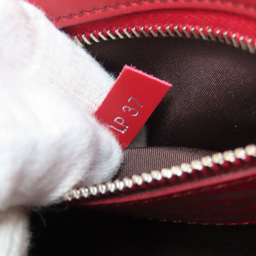 TOD�fS Handbag leather Red Double T 2WAY Women Used Authentic