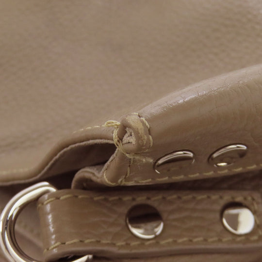 ZANELLATO Handbag leather gray 2WAY Women Used Authentic