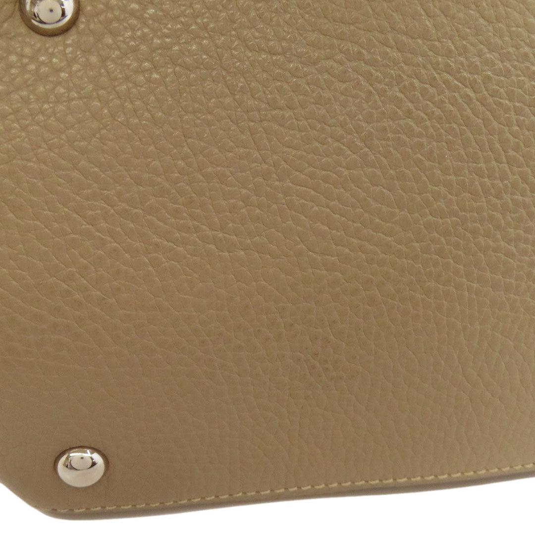 ZANELLATO Handbag leather gray 2WAY Women Used Authentic