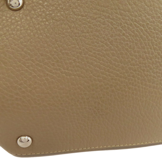 ZANELLATO Handbag leather gray 2WAY Women Used Authentic