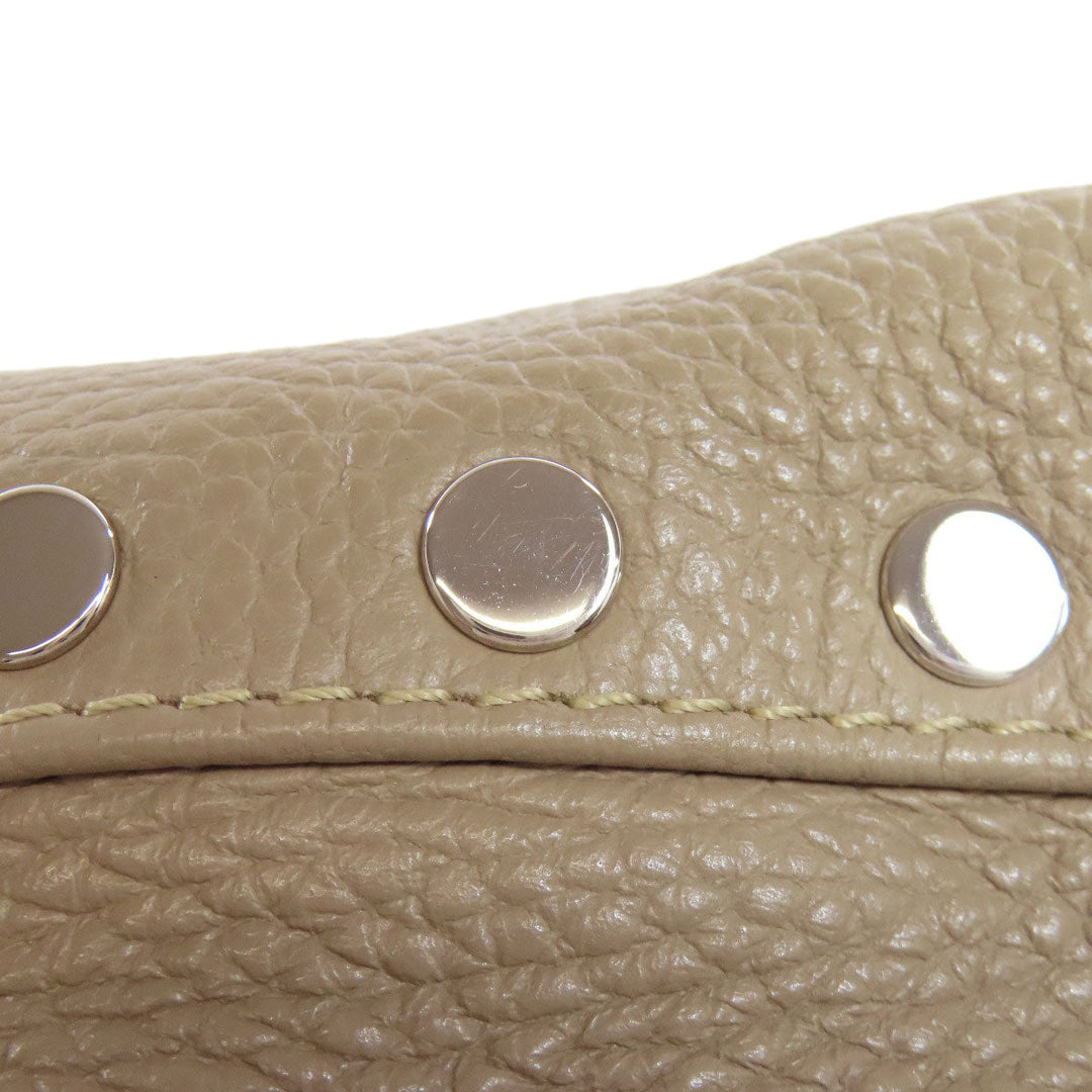 ZANELLATO Handbag leather gray 2WAY Women Used Authentic