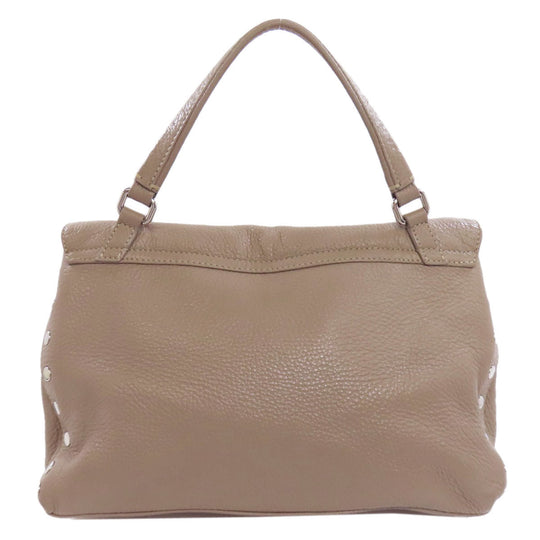 ZANELLATO Handbag leather gray 2WAY Women Used Authentic
