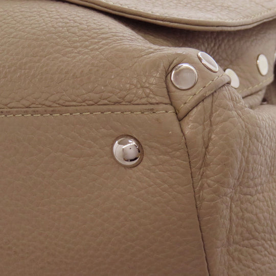 ZANELLATO Handbag leather gray 2WAY Women Used Authentic