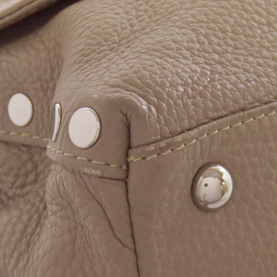 ZANELLATO Handbag leather gray 2WAY Women Used Authentic