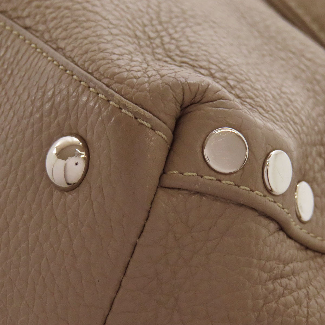 ZANELLATO Handbag leather gray 2WAY Women Used Authentic
