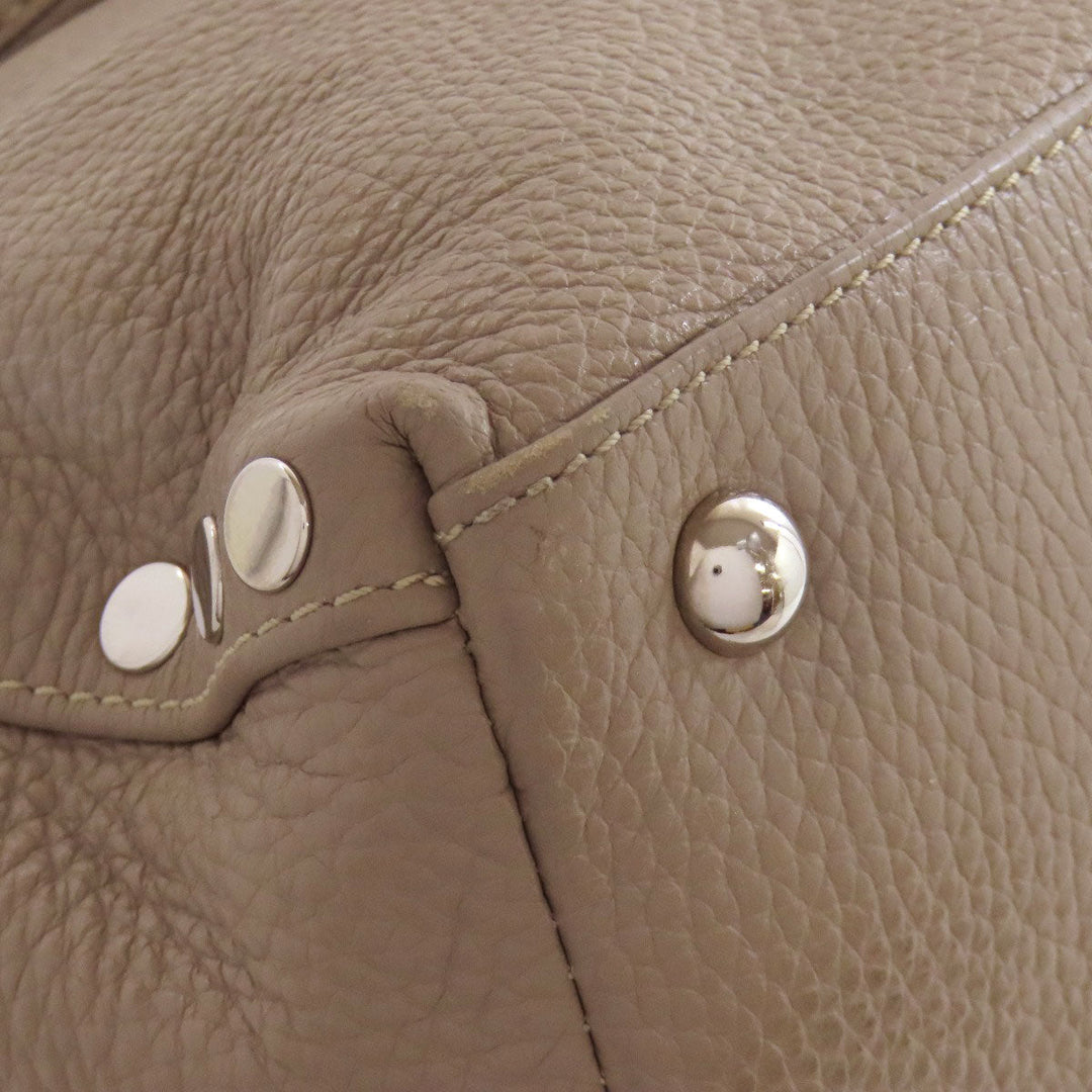 ZANELLATO Handbag leather gray 2WAY Women Used Authentic