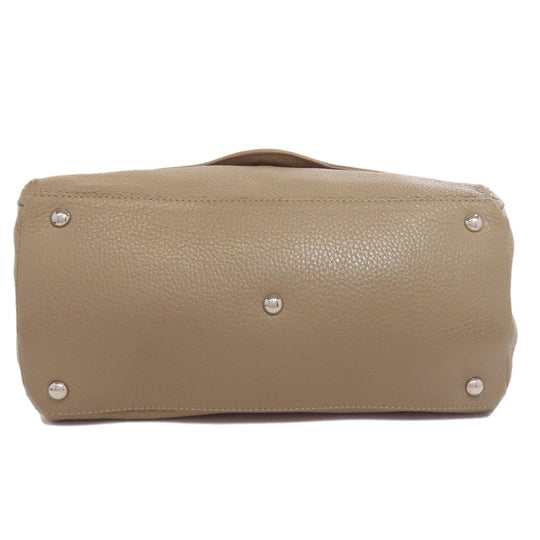 ZANELLATO Handbag leather gray 2WAY Women Used Authentic