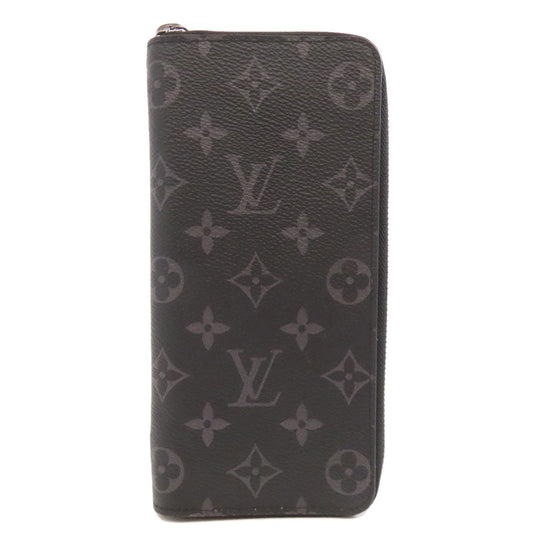 LOUIS VUITTON Long Wallet Purse M62295 Monogram Eclipse Brown Zippy wallet ã» Vertical