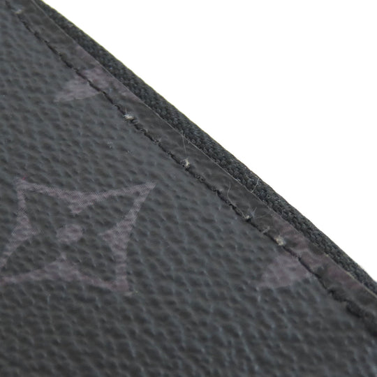 LOUIS VUITTON Long Wallet Purse M62295 Monogram Eclipse Brown Zippy wallet ã» Vertical