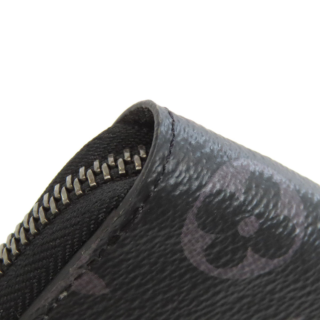 LOUIS VUITTON Long Wallet Purse M62295 Monogram Eclipse Brown Zippy wallet ã» Vertical