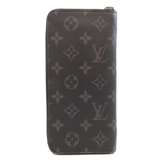 LOUIS VUITTON Long Wallet Purse M62295 Monogram Eclipse Brown Zippy wallet ã» Vertical
