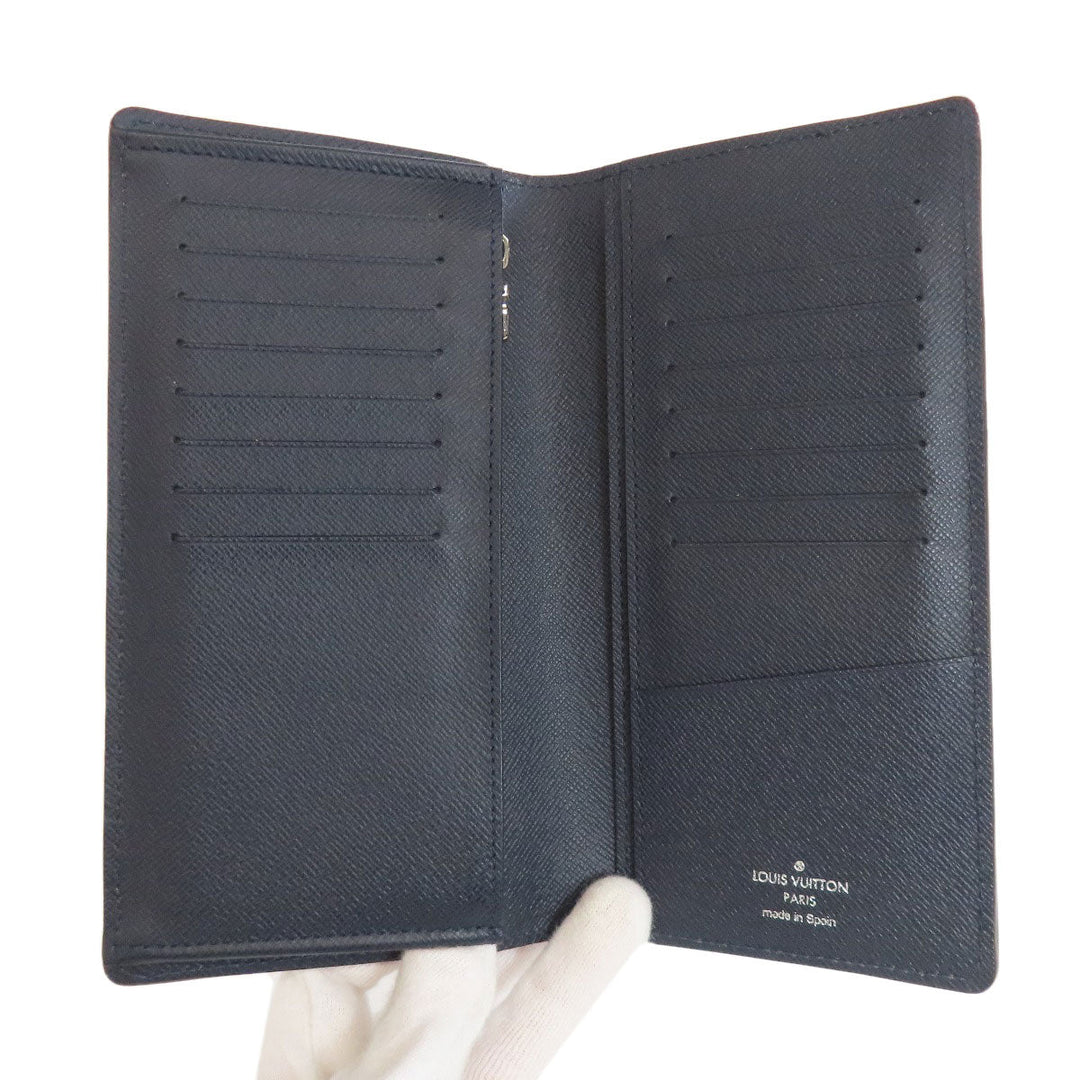 LOUIS VUITTON Long Wallet Purse M81371 Epi Navy Portefeuille Blaza