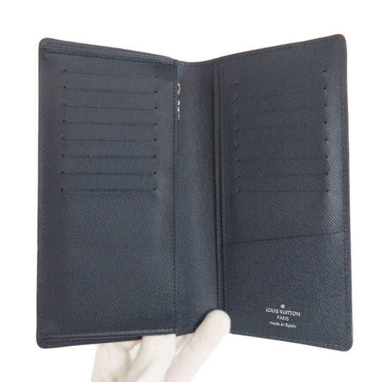 LOUIS VUITTON Long Wallet Purse M81371 Epi Navy Portefeuille Blaza
