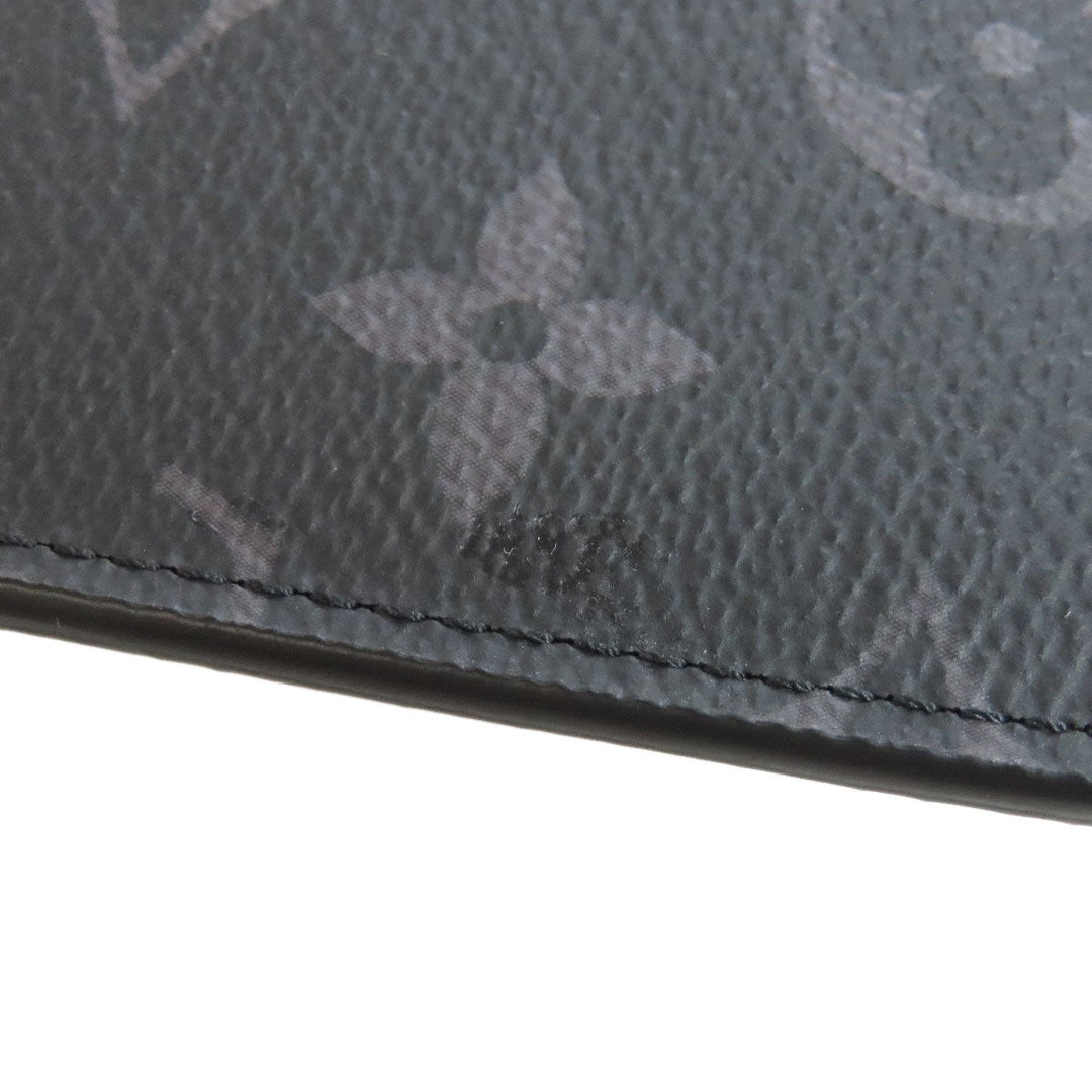 LOUIS VUITTON Long Wallet Purse M61697 Monogram Eclipse black Portefeuille Blaza
